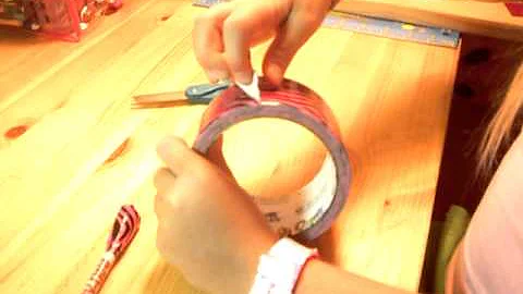How to make a duct tape flower pencil