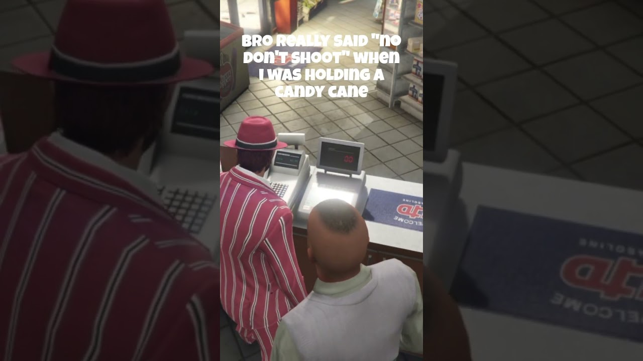 Shopkeeper Overreacts To Candy Cane GTA Online