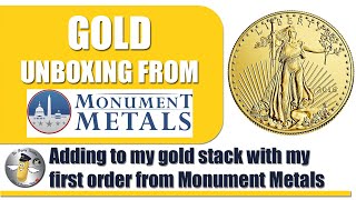 My First Order from Monument Metals: Unboxing Gold