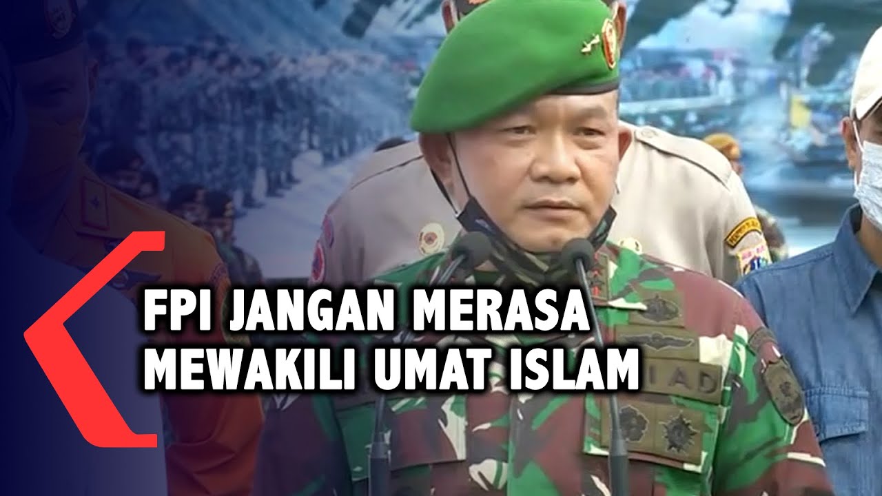 Pangdam Jaya Fpi Jangan Merasa Mewakili Umat Islam Youtube