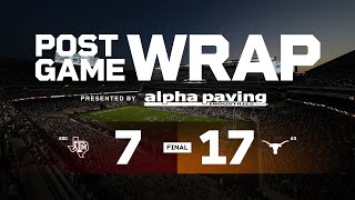 TexAgs Post Game Wrap: No. 3 Texas 17, No. 20 Texas A&M 7 Information