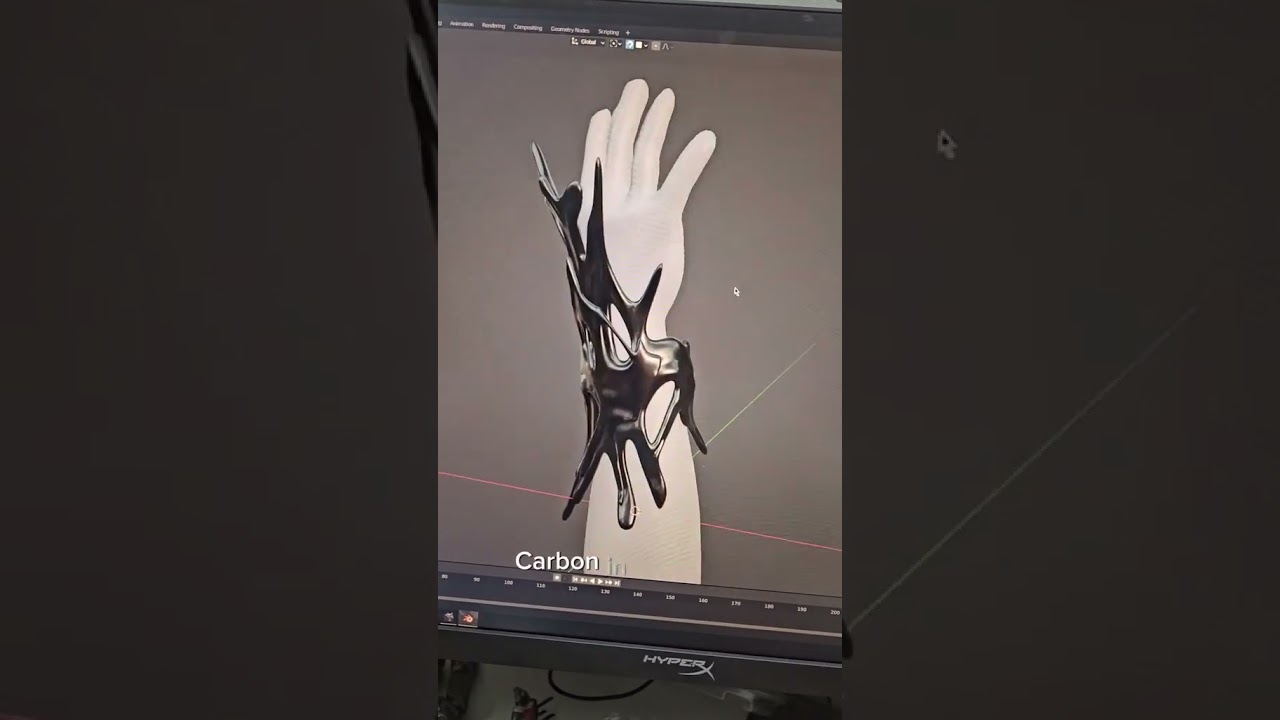 3D Printed Symbiote Gauntlet