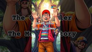 Cap Seller and Monkey Story 🐒 | Moral Story for Kids in English | #shorts  #story  #shortstory