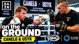 Canelo Alvarez VISITS Oleksandr Usyk's Training Camp & Trains With Him Before Christian Mbilli Fight