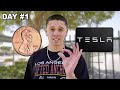 TRADING $0.01 INTO A TESLA IN 7 DAYS