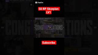 50 RP Skorpion LV1 in PUBG Mobile 🔥😱 Royal Pass Maxed out In PUBG Mobile#subscribe#pubgmobile#bgmi