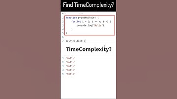 Find TimeComplexity? | Learn in Tamil #LiT #shorts