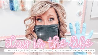DAY IN THE LIFE // GOODBYE 19-20 SCHOOL YEAR // PACKING UP MY OFFICE FOR SUMMER // ON CLOUD CLYNE