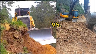 CAT D7 VS. MST EXCAVATOR KAPIŞMA #keşfet #buldozer #cat #dozer #nasıl#djimini3pro #dji_