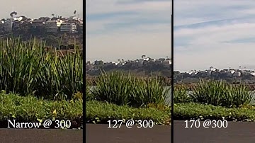 GoPro Hero2 Wide 170, 127 and Narrow Comparison
