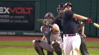 DET@CLE: Napoli drives in Santana with an RBI single