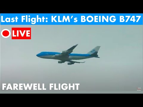 LIVE Streaming ? KLM's Last B747 #SCHIPHOL AIRPORT