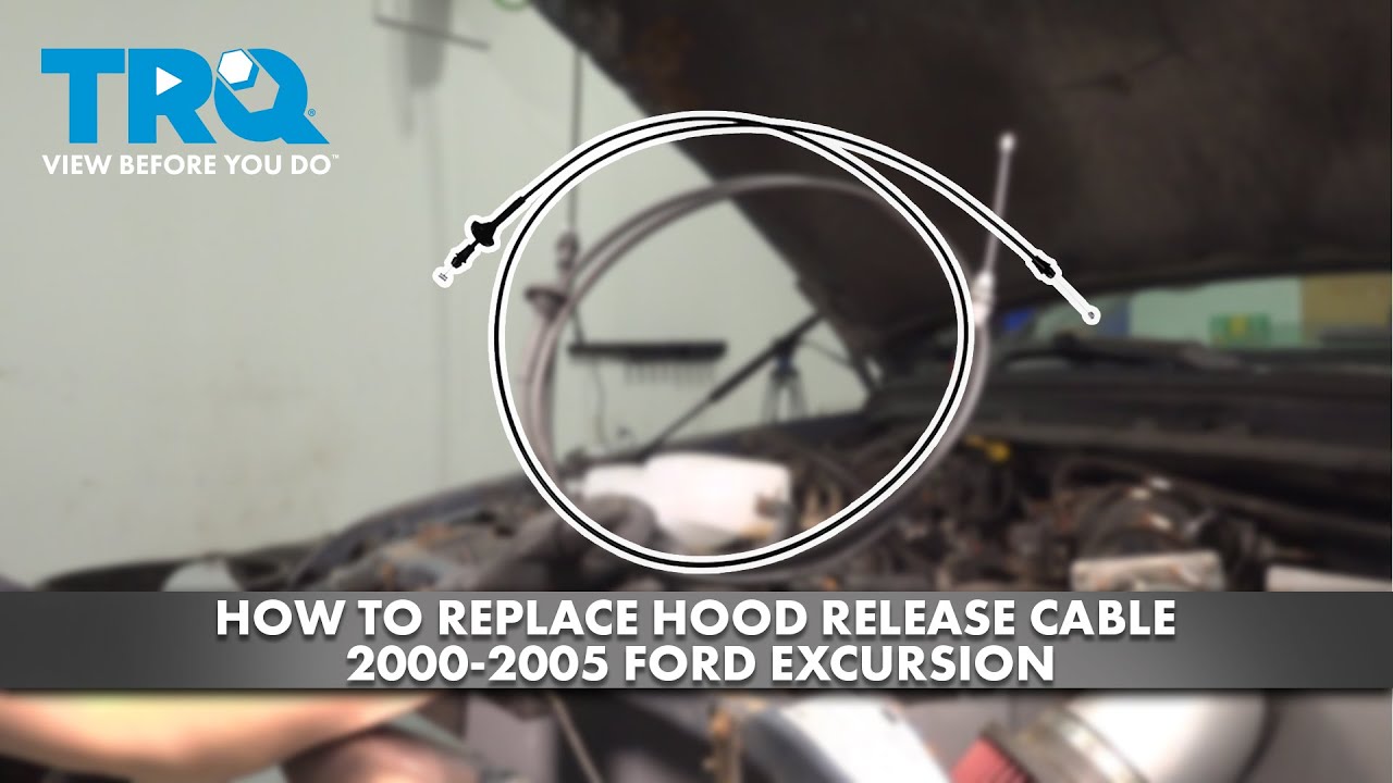 How to Replace Hood Release Cable 2000-2005 Ford Excursion