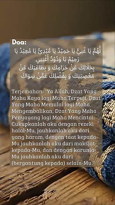 Doa Pembuka Rezeki Halal | Story WA  #shorts #motivasi #rezeki #katakataislami #doarezeki