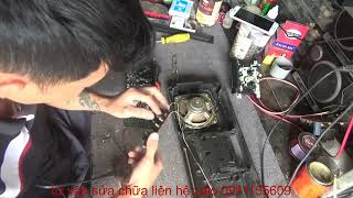 REPAIR AND RESTORATION OF SHARP GF 329 RADIO STATION. CUSTOMER: MY HAO, HUNG YEN. 09111155609