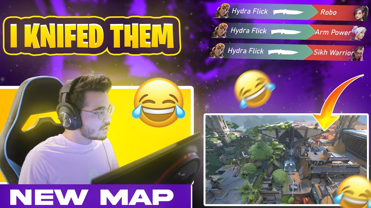 I Knifed Them Thrice On Valorant's New Fracture Map 😂😂