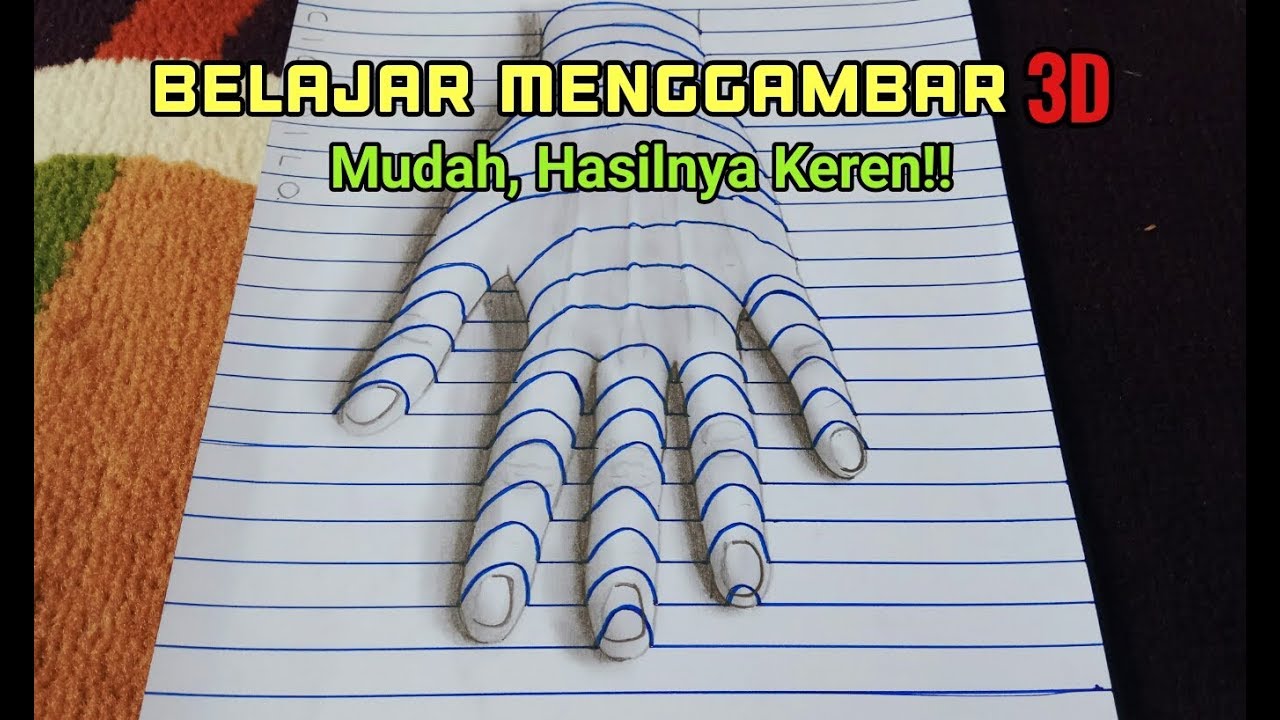 Cara Menggambar 3D Mudah Sekali Hasilnya Keren YouTube