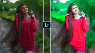 lightroom modal Green color photo Editing| lightroom background Editing| Face Smooth Editing new