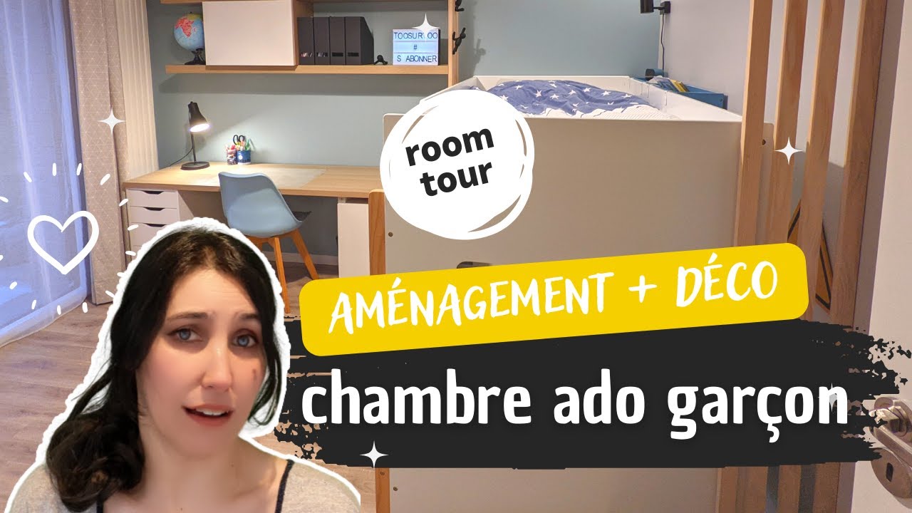 CHAMBRE ADO GARÇON ✨ Aménagement et décoration scandinave ✨ ROOM TOUR 