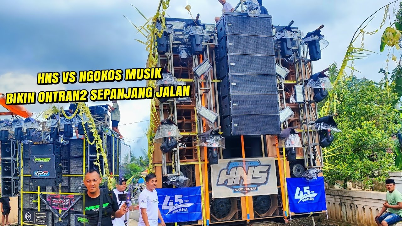 Gokil...iring iringan sound system sambil dibunyikan berjalan mundur menuju start karnaval kapurono