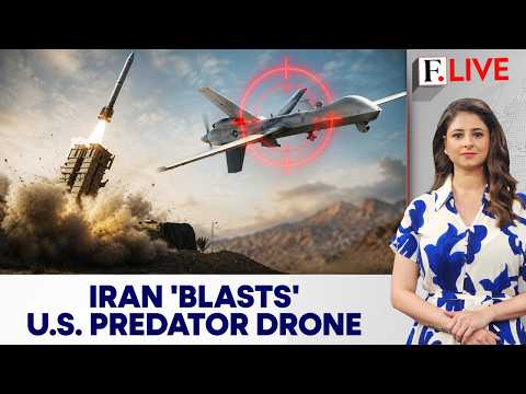 Video Iran Claims It Shot Down US Military MQ-1 Drone As Trump Escalates Attacks | Firstpost Live