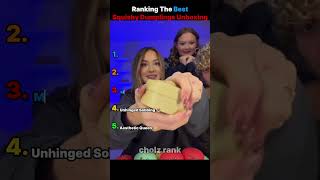 Ranking The Best squishy dumpling unboxing reactions π₯ #shorts #squishy #unboxing #satisfying