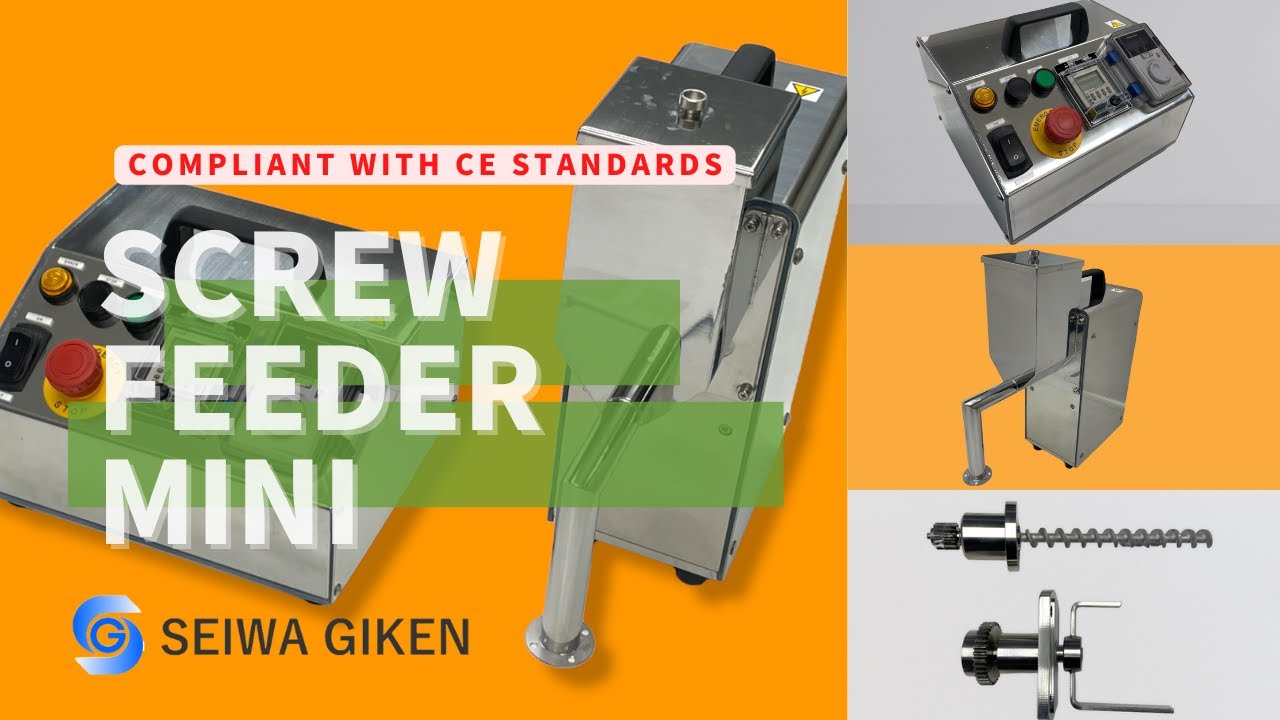 Japanese small screw feeder compatible with CE standards｜Fixed powder