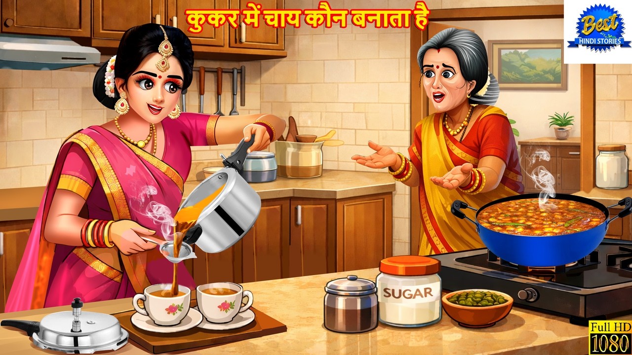 कुकर में चाय कौन बनाता है | Hindi Kahani | Moral Stories | Hindi Cartoon | Kahaniya | Hindi Story