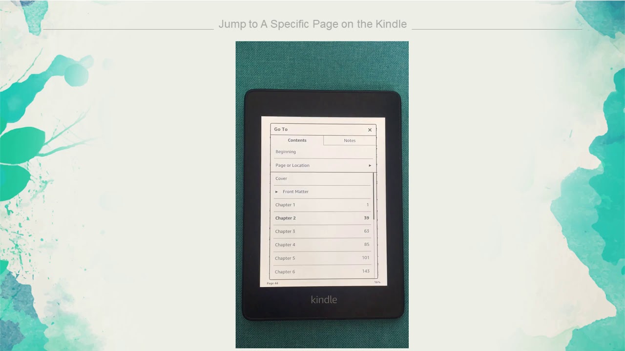 how to get page numbers on kindle paperwhite