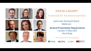 Time for a facelift? A new look for the income statement - General Presentation Requirements