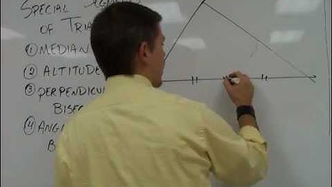 [part 1] Special Segments of Triangles