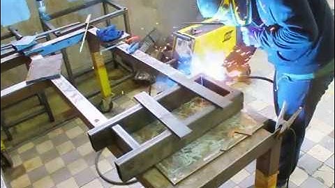 DIY cnc lathe build - part 1, base frame welding