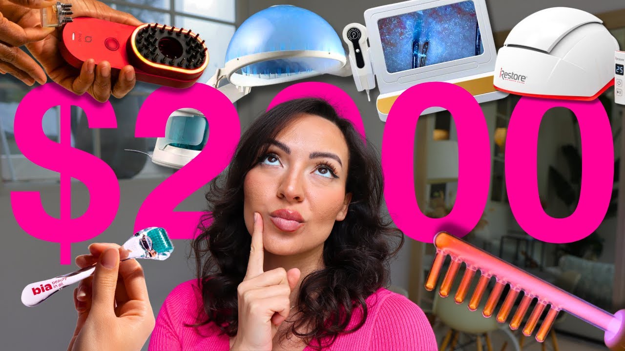 I Tested $2000 Worth Of Hair Loss Devices So You Don't Have To! (THE BEST HAIR GROWTH DEVICE)