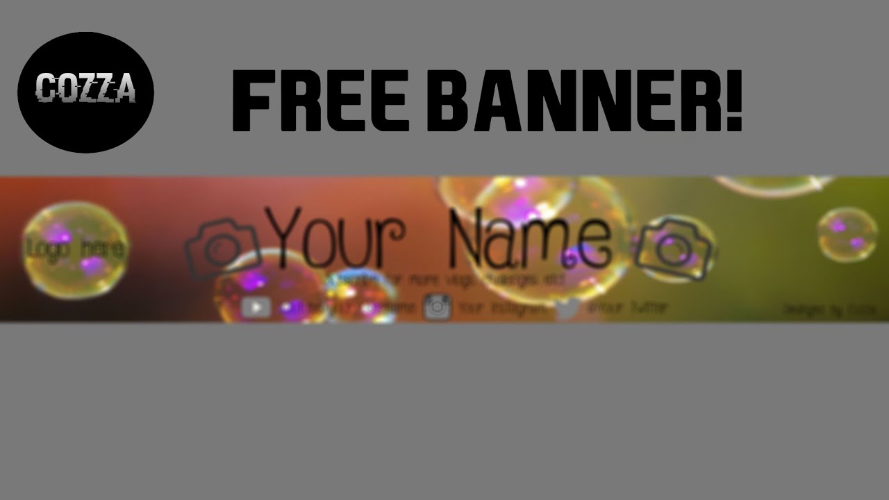 Free vlogger youtube banner (Mediafire download) photoshop cs6 - YouTube