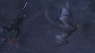 Vesemir vs Mutated Basilisk Scene - Nightmare Of The Wolf