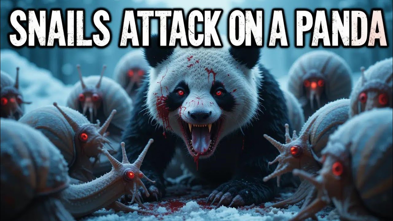 Brave Rescue Team Saves a Panda From Huge Snail
