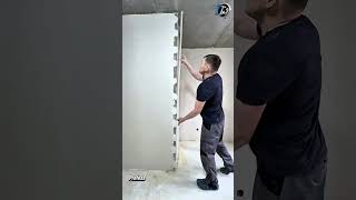 Professional Wall Corner Repair Method 🔨🏡 #Construction #Renovation #Drywall