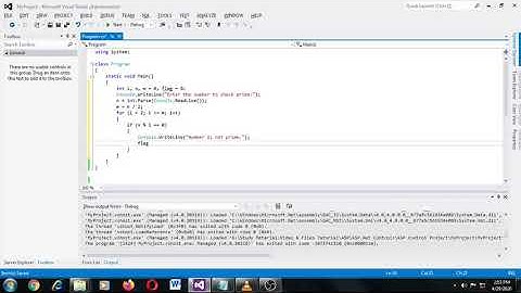 Prime Number in C# | C# Programming