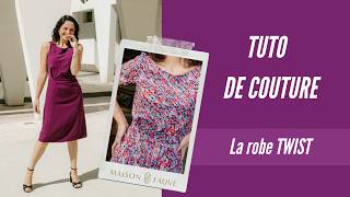 Robe TWIST facile à coudre 🌪️ Tuto couture complet