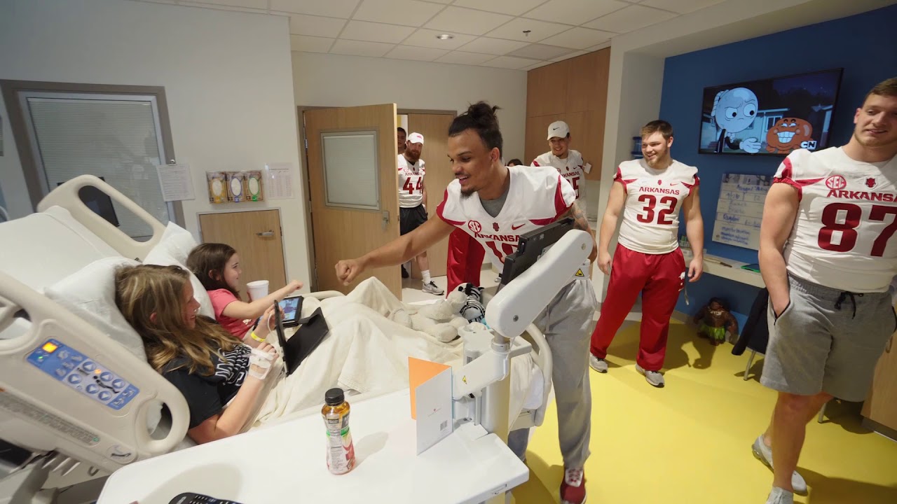 Arkansas Razorback Football Team Visits ACNW