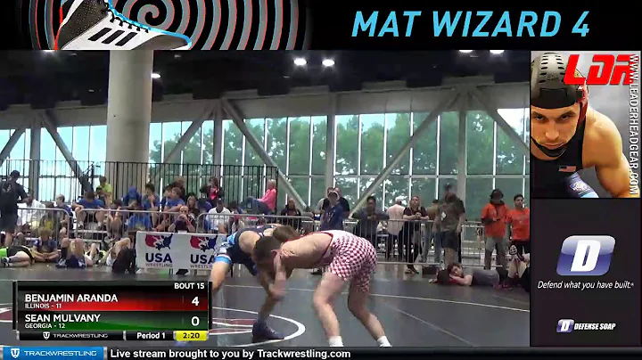 Mat 2 94 Benjamin Aranda Illinois Vs Sean Mulvany ...