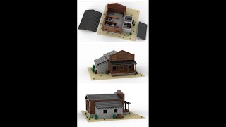 Lego Western - Bureau Du Shérif- Sheriffs Office - Moc