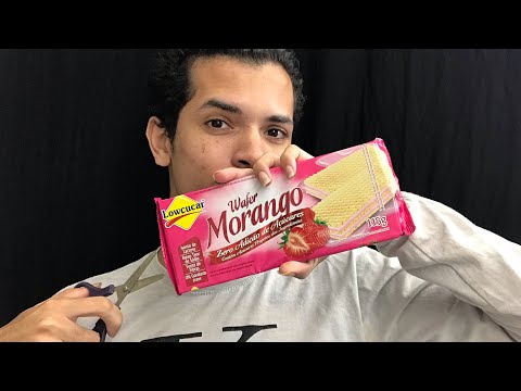 ASMR : COMENDO WAFER (Mastigação)