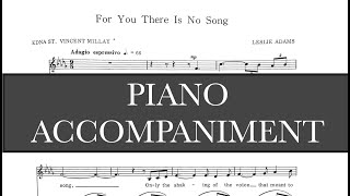 For You There is No Song (Leslie Adams) - Bb Minor Piano Accompaniment - Karaoke