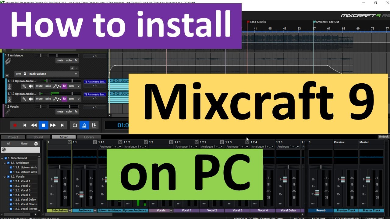 New Acoustica Mixcraft 10 Recording Studio Music Production Software for PC  (Download/Activation Card)