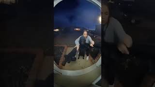 Dog Goes Wild Shooting at Door with Dual Guns 😱🐶💥dog, funny, guns, shooting, action, short, comedy,