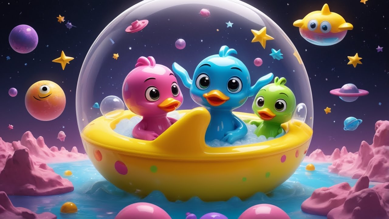 Space Bath Adventure With Rubber Duckies!