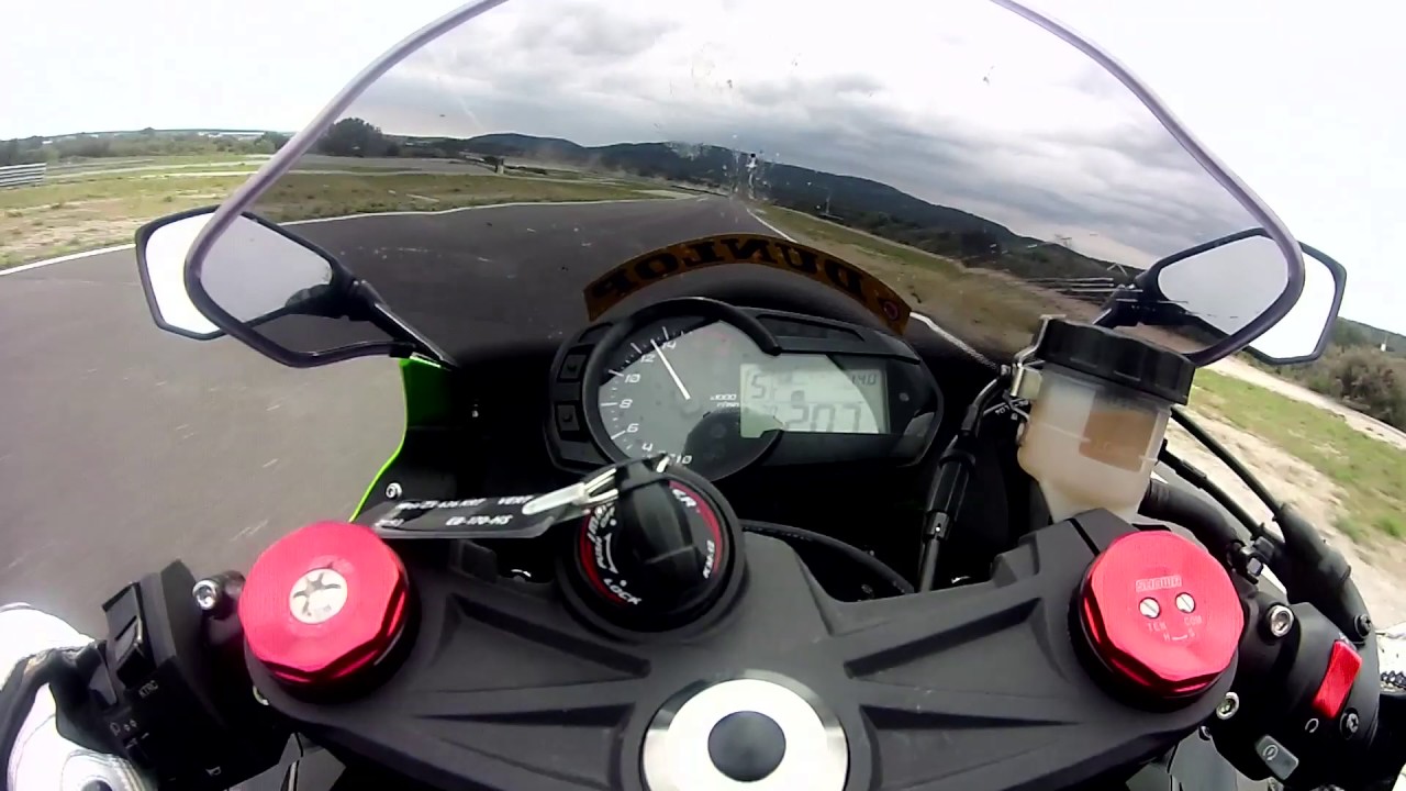 Kawasaki ZX-6R 2017 Mireval Track On Board - YouTube