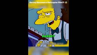 Barney Becomes a Helicopter Pilot?! 😱 | The Simpsons Shocking Twist #thesimpsons #shorts