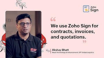 Contract and Invoice signing made easy with Zoho Sign | Digital Signatures